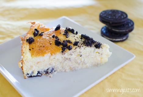 Slimming Eats Baked Oreo Cheesecake - Slimming World and Weight Watchers friendly