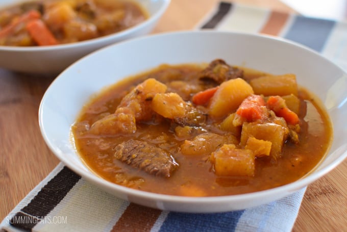 Slimming Eats Slow Cooker Irish Beef Stew - gluten free, dairy free, paleo, Whole30, Slimming Eats and Weight Watchers friendly