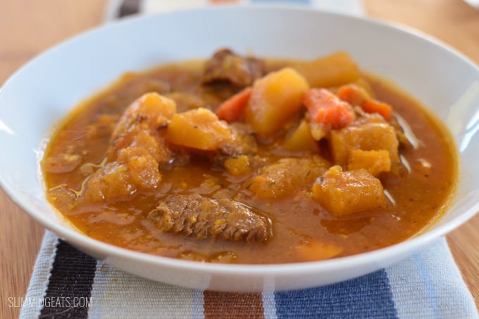 Slimming Eats Slow Cooker Irish Beef Stew - gluten free, dairy free, paleo, Whole30, Slimming Eats and Weight Watchers friendly