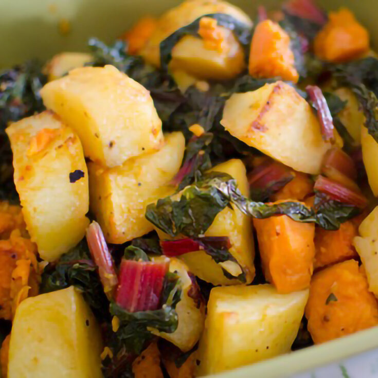 Swiss Chard Potato Bake