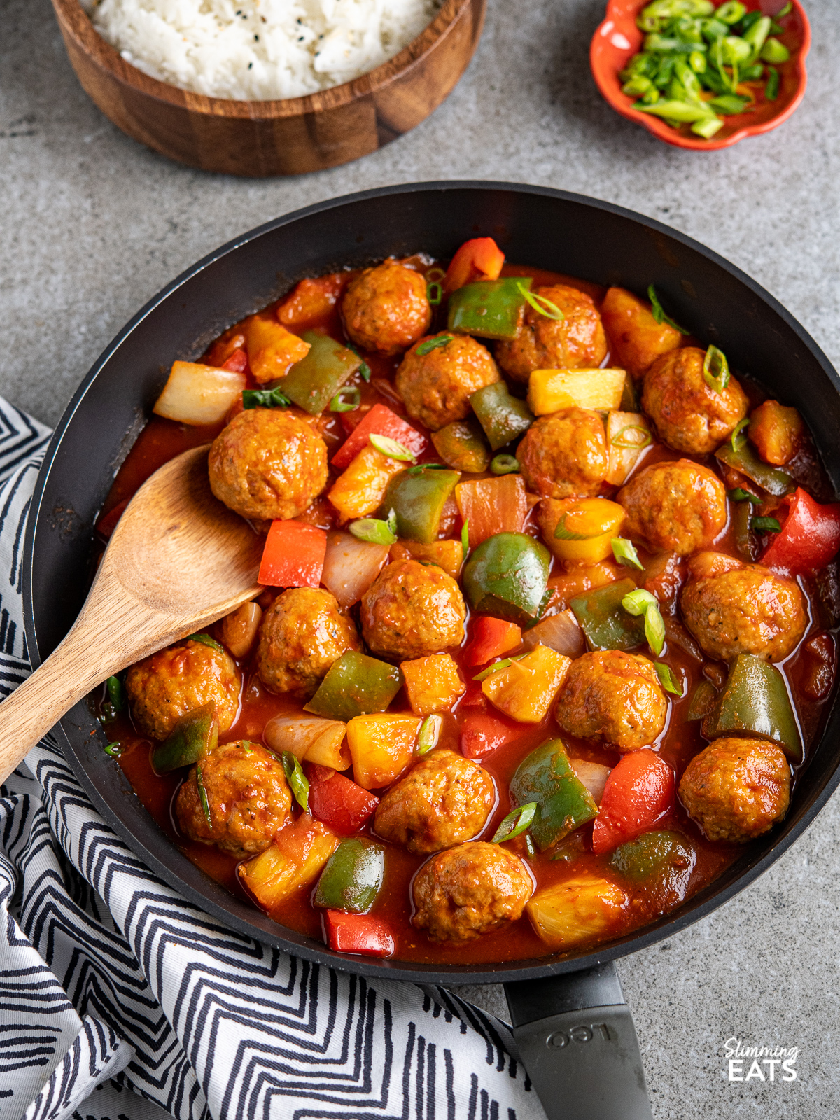 Sweet and Sour Chicken Meatballs Slimming Eats
