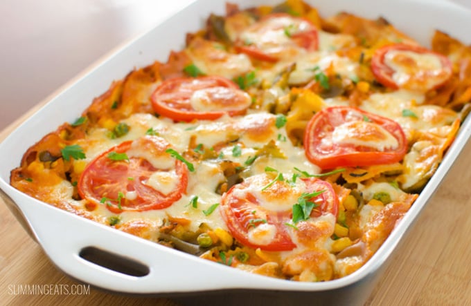 Slimming Eats Creamy Vegetable Pasta Bake - gluten free, vegetarian, Slimming Eats and Weight Watchers friendly Slimming Eats Creamy Vegetable Pasta Bake - gluten free, vegetarian, Slimming Eats and Weight Watchers friendly