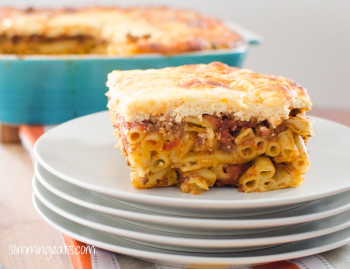 Slimming Eats Syn Free Pastitsio - gluten free, vegetarian, Slimming Eats and Weight Watchers friendly Slimming Eats Syn Free Pastitsio - gluten free, vegetarian, Slimming Eats and Weight Watchers friendly