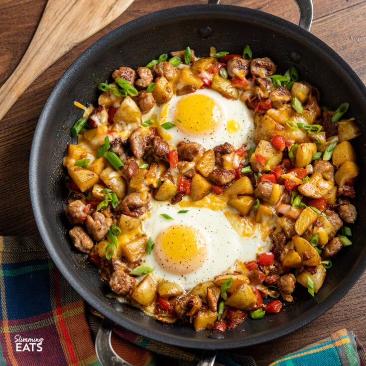 Sausage Potato Breakfast Skillet with Peppers