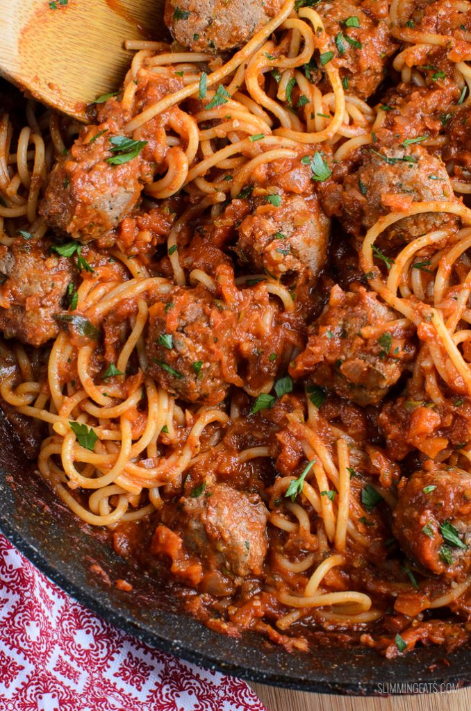 Spaghetti and Meatballs Slimming Low Calorie Recipes