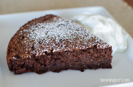 Chocolate Scan Bran Cake -  Slimming Eats and Weight Watchers friendly