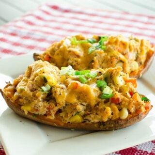 Crab Stuffed Sweet Potato