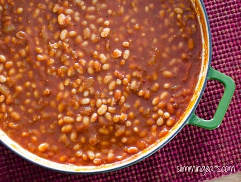 Barbecue Beans - Gluten Free, Dairy Free, Slimming Eats and Weight Watchers friendly