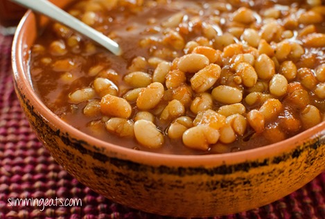 Barbecue Beans - Gluten Free, Dairy Free, Slimming Eats and Weight Watchers friendly