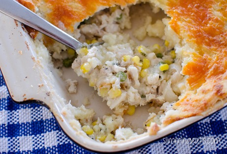 Cheesy Topped Fish Pie - Gluten Free, Slimming Eats, Weight Watchers friendly