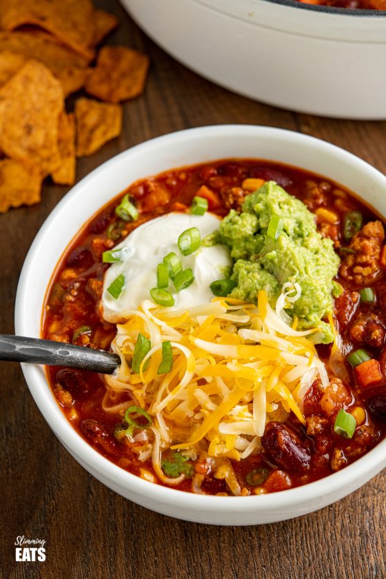 Turkey Chilli (Stove Top and Instant Pot Slimming Eats Recipes