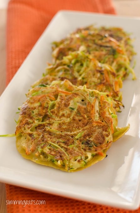 Paleo Vegetable Fritters - Dairy Free, Gluten Free, Slimming Eats, Weight Watchers, Paleo and Whole30 Friendly