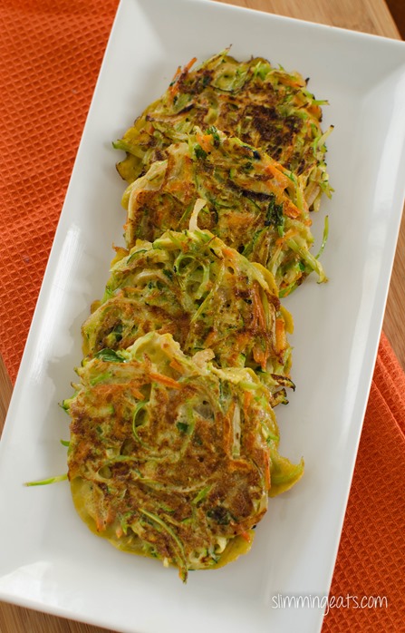 Paleo Vegetable Fritters - Dairy Free, Gluten Free, Slimming Eats, Weight Watchers, Paleo and Whole30 Friendly