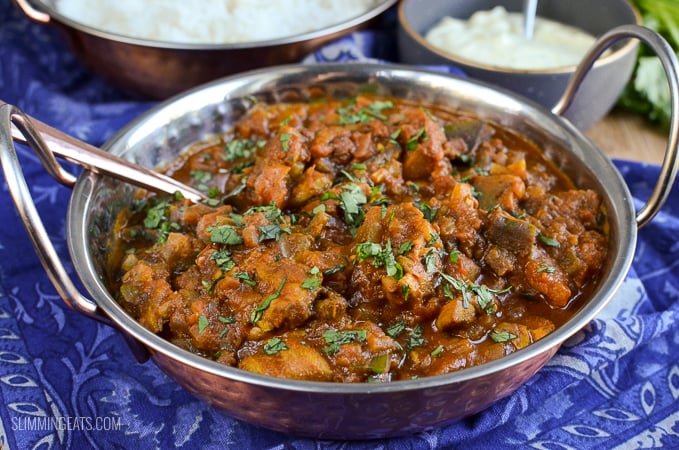 Slimming Eats Chicken and Eggplant Curry - gluten free, dairy free, paleo, Slimming World and Weight Watchers friendly