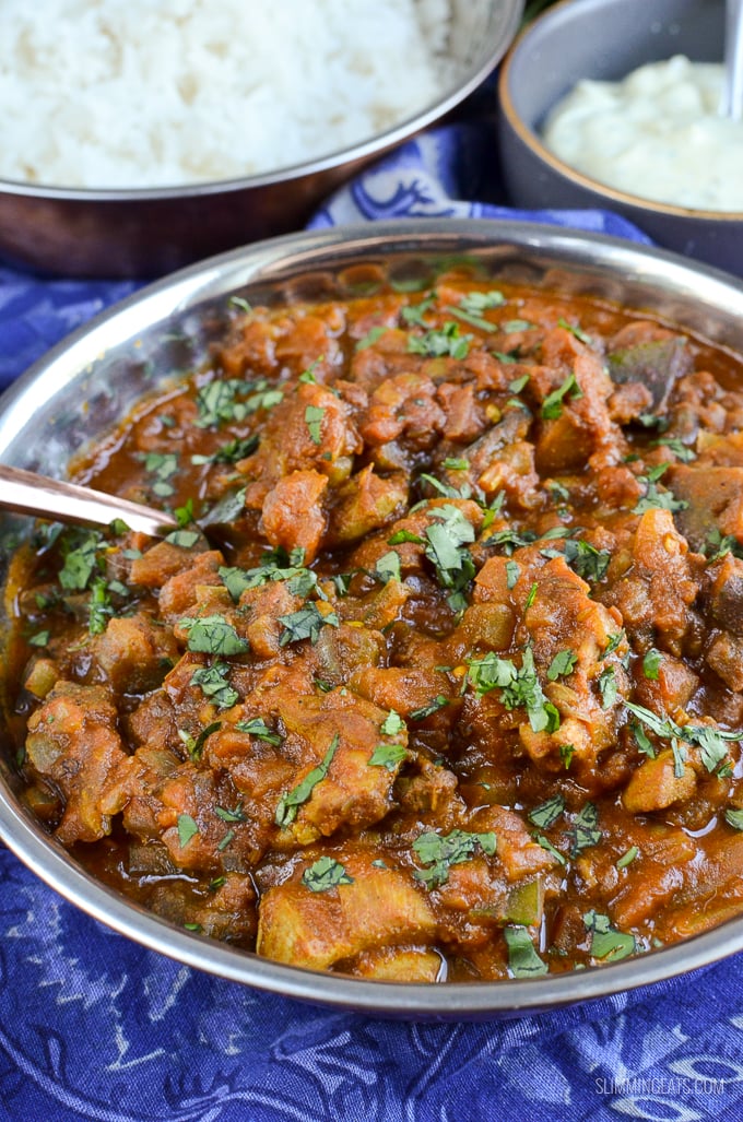 Slimming Eats Chicken and Eggplant Curry - gluten free, dairy free, paleo, Slimming World and Weight Watchers friendly