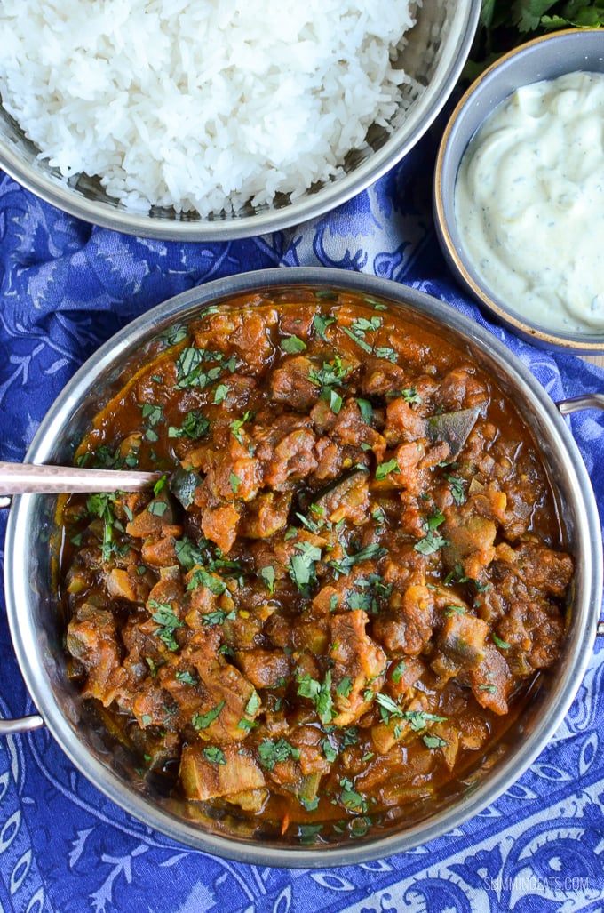 Slimming Eats Chicken and Eggplant Curry - gluten free, dairy free, paleo, Slimming and Weight Watchers friendly