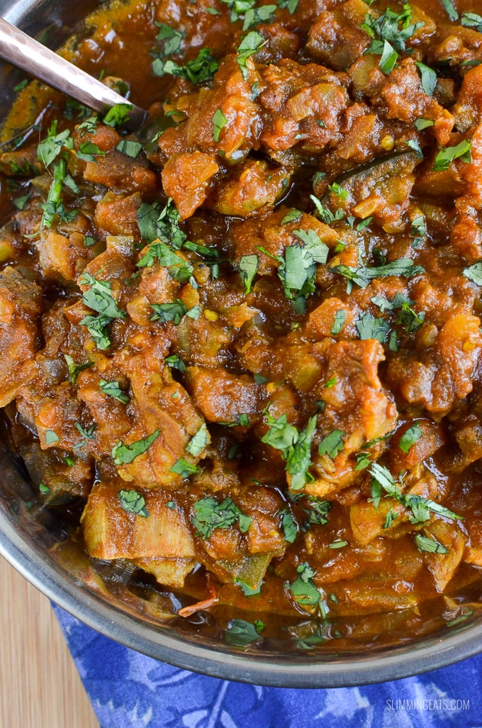 Slimming Eats Chicken and Eggplant Curry - gluten free, dairy free, paleo, Slimming and Weight Watchers friendly