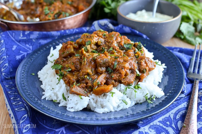 Slimming Eats Chicken and Eggplant Curry - gluten free, dairy free, paleo, Slimming World and Weight Watchers friendly