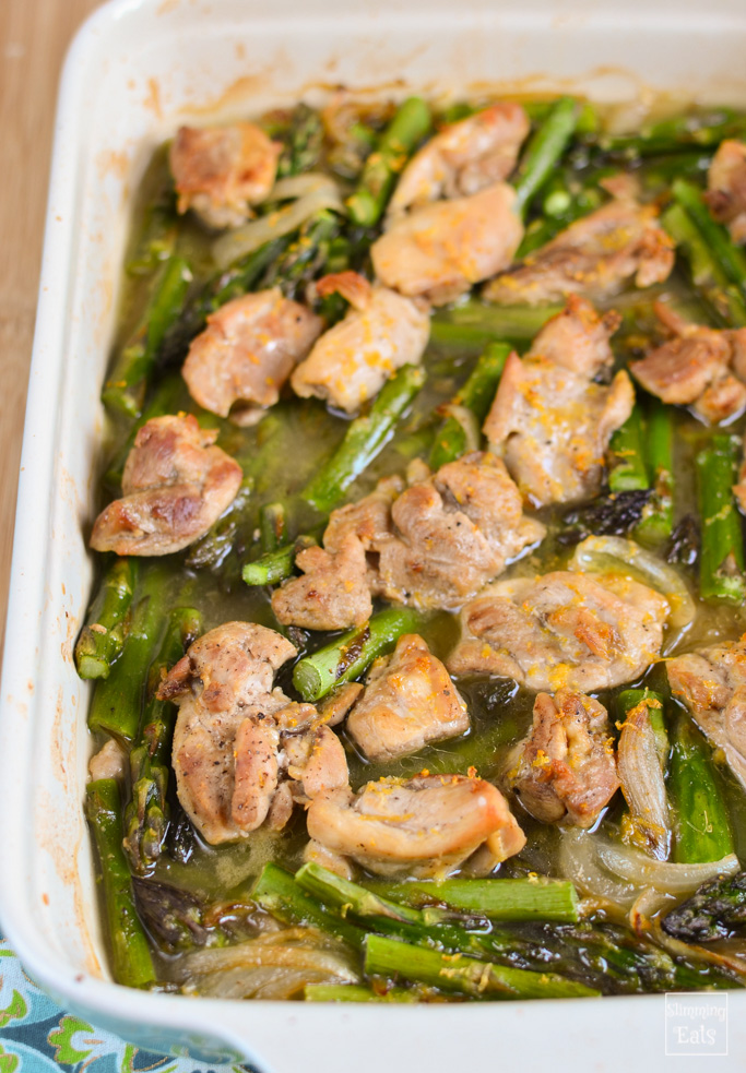 Slimming Eats Chicken and Asparagus Bake - gluten free, dairy free, paleo, Whole30, Slimming World (SP) and Weight Watchers friendly
