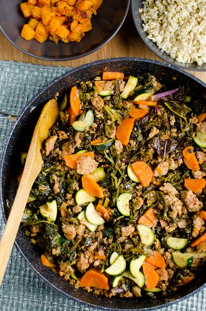 Slimming Eats Pork and Collard Greens - gluten free, dairy free, paleo, Slimming Eats and Weight Watchers friendly