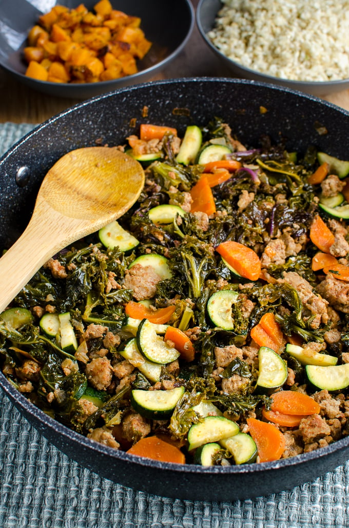 Slimming Eats Pork and Collard Greens - gluten free, dairy free, paleo, Slimming Eats and Weight Watchers friendly