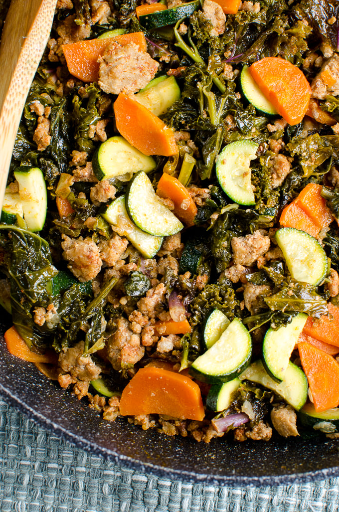 Slimming Eats Pork and Collard Greens - gluten free, dairy free, paleo, Slimming Eats and Weight Watchers friendly