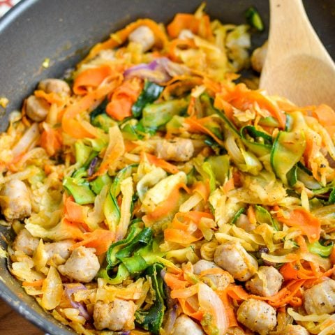 Spicy Sausage and Veggies | Slimming Eats