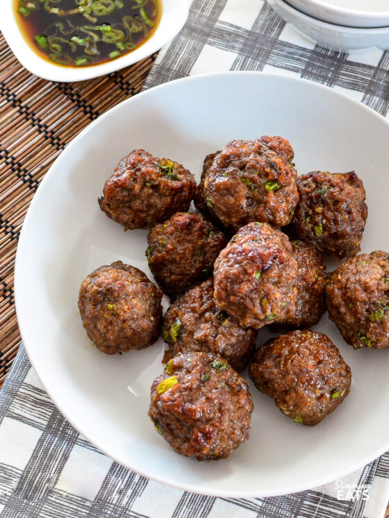 Asian Chicken Meatballs Slimming Eats