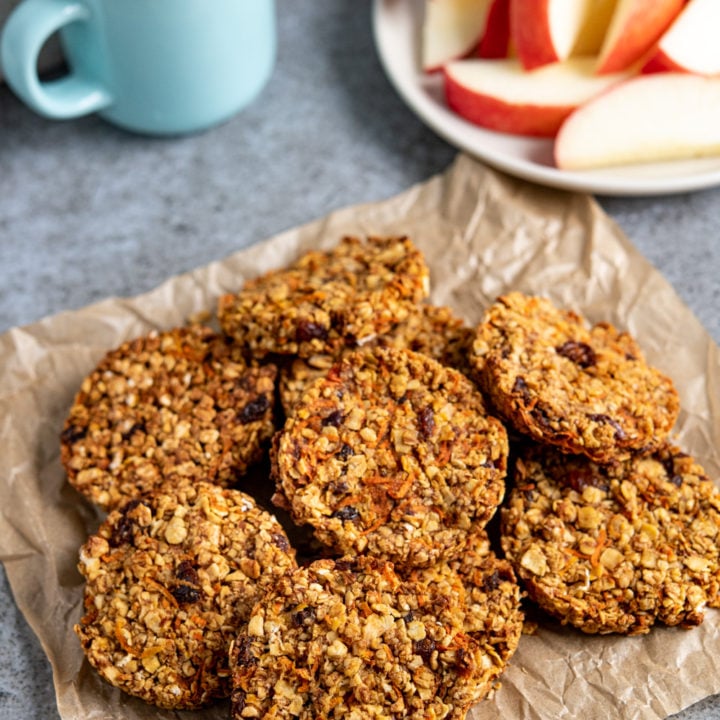 Healthy Extra Carrot Cake Flapjack Cookies