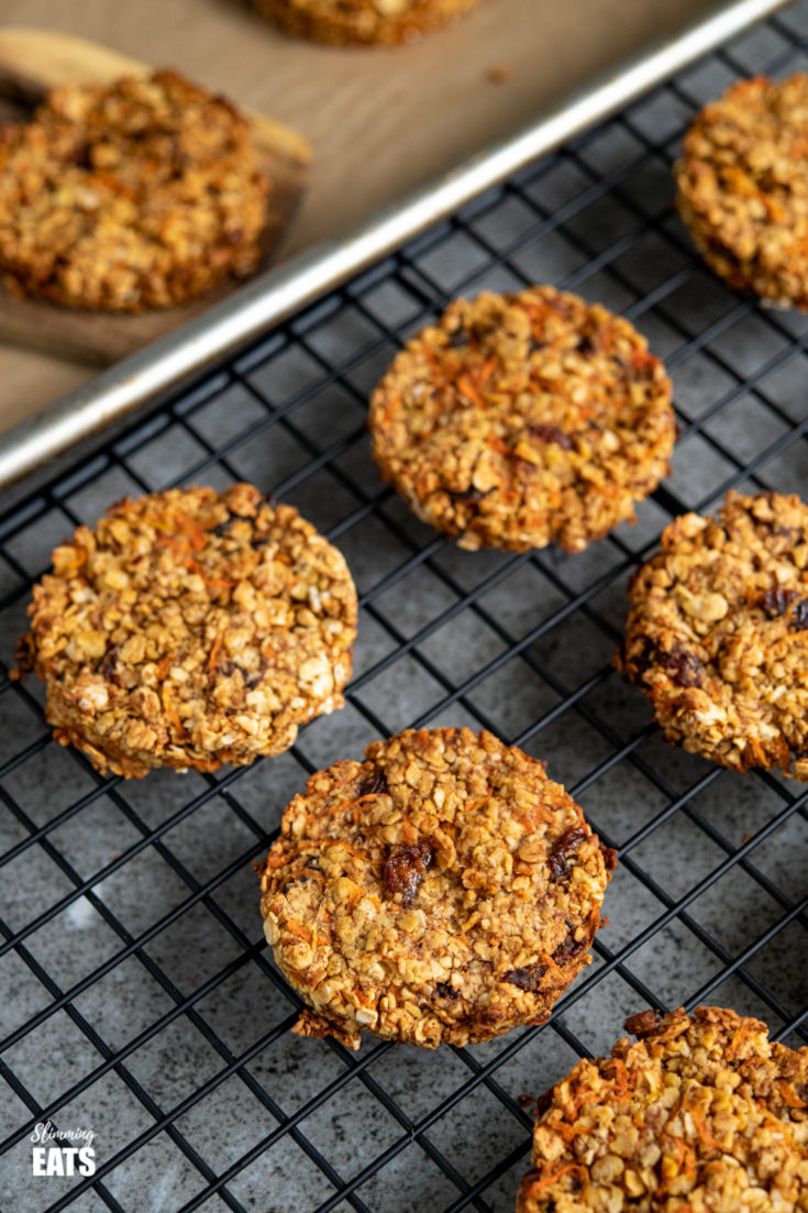 Healthy Extra Carrot Cake Flapjack Cookies Slimming Eats