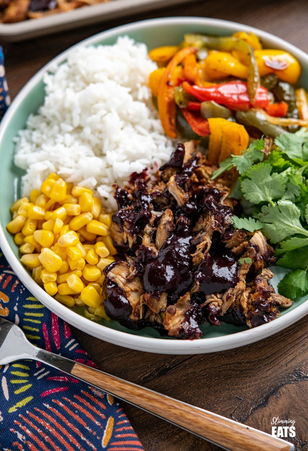 Slow Cooker Pulled Pork with Blueberry BBQ sauce Slimming Eats