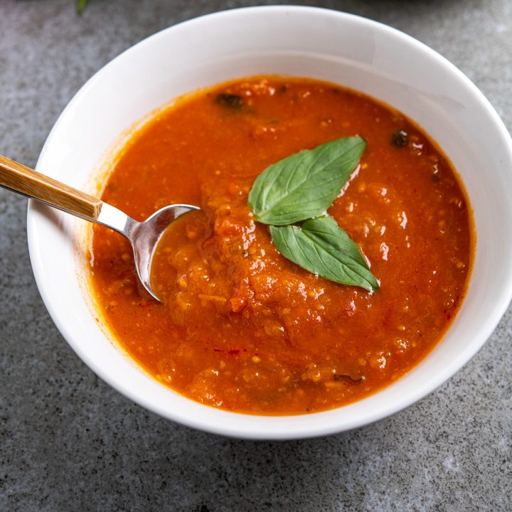 Fresh Tomato and Basil Soup