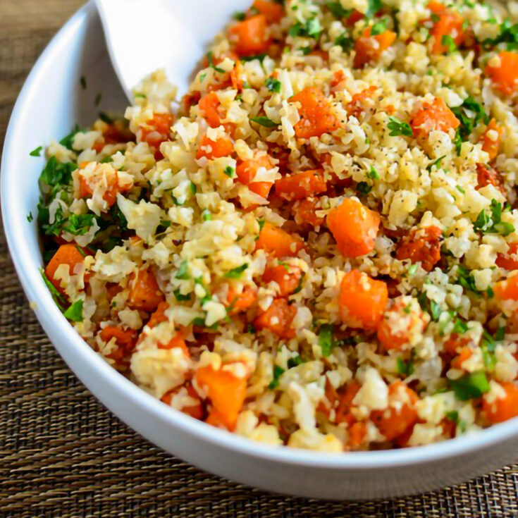Roasted Butternut Squash Cauli Rice