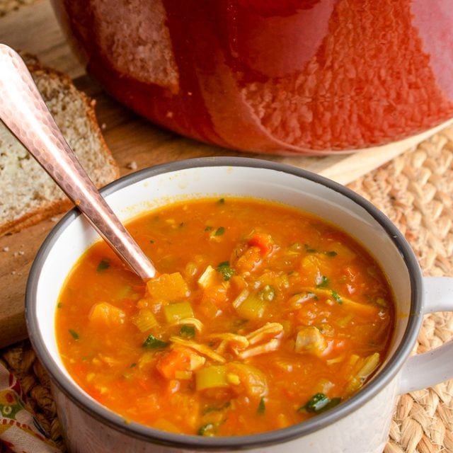 Spicy Chicken and Vegetable Soup | Slimming Eats Recipes