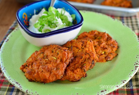 Slimming Eats Potato and Vegetable Fritters - Gluten Free, Slimming Eats, Vegetarian, Paleo and Weight Watchers friendly