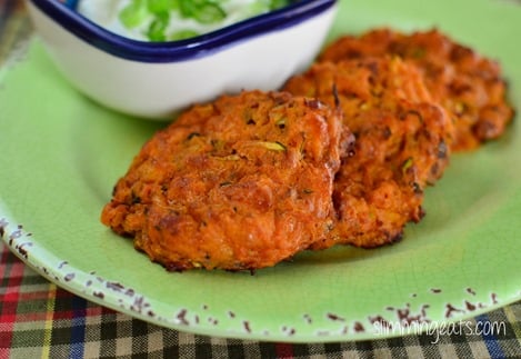 Slimming Eats Potato and Vegetable Fritters - Gluten Free, Slimming Eats, Vegetarian, Paleo and Weight Watchers friendly