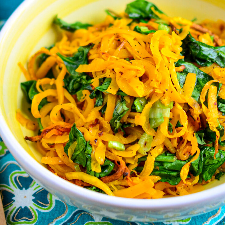 Oven Baked Butternut Squash Noodles