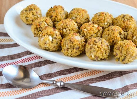 Slimming Eats Bulgur Wheat Sage and Onion Stuffing - dairy free, Slimming Eats and Weight Watchers friendly