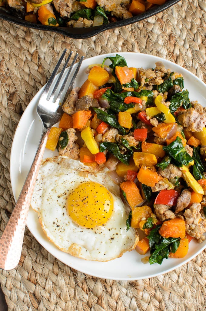 Slimming Eats Breakfast Hash - gluten free, dairy free, paleo, vegetarian, Whole30,  Slimming Eats and Weight Watchers friendly