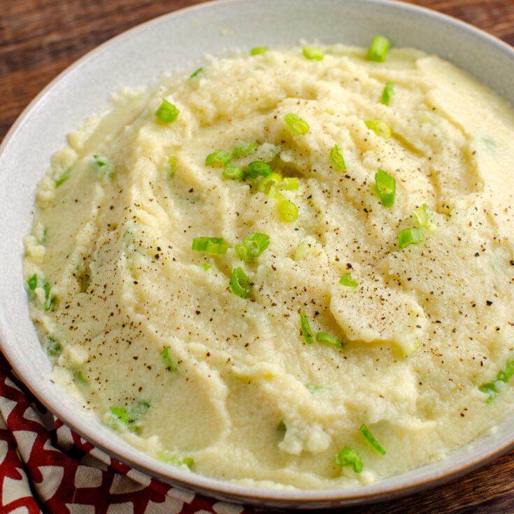 Sour Cream and Spring Onion Cauliflower Mash