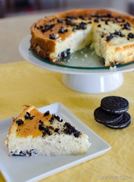 Slimming Eats Baked Oreo Cheesecake - Slimming World and Weight Watchers friendly