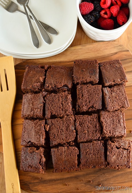 Slimming Eats Ghirardelli Chocolate Brownie - Slimming World (SP) and Weight Watchers friendly