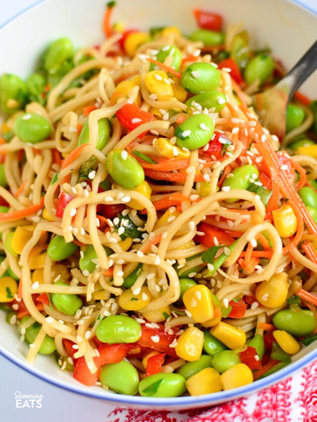 Edamame Noodle Salad Bowl Slimming Eats