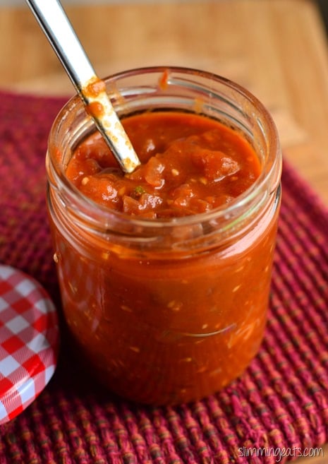 Slimming Eats Tomato and Red Onion Relish - gluten free, dairy free, vegetarian, paleo, Slimming Eats and Weight Watchers friendly