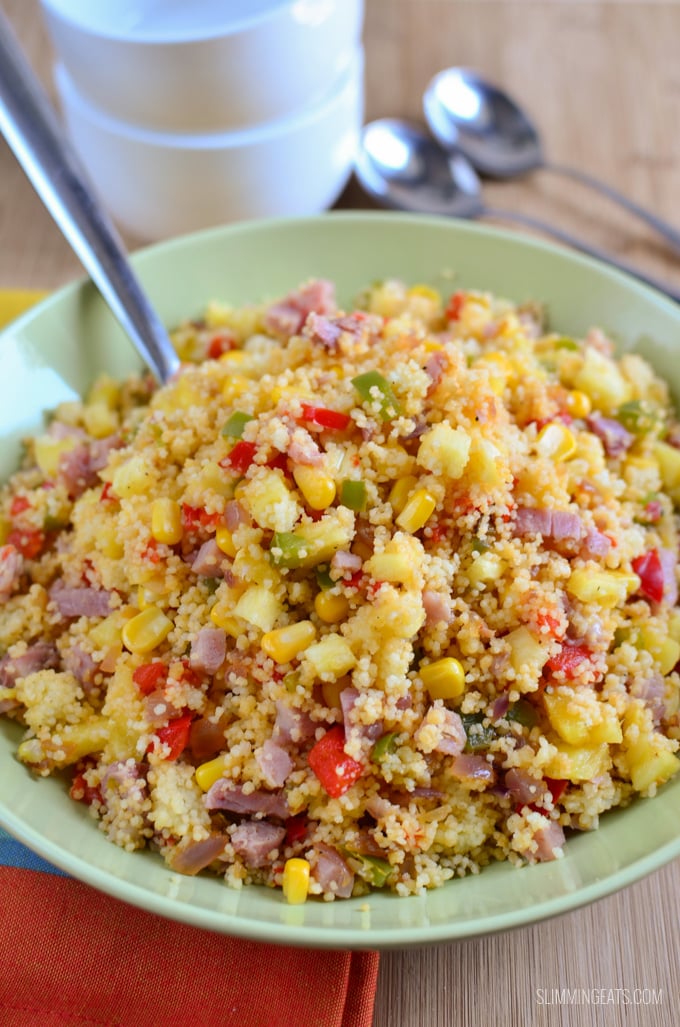 Slimming Eats Hawaiian Style Couscous - dairy free, Slimming Eats and Weight Watchers friendly