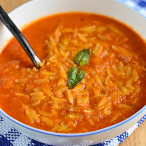 Creamy Tomato and Orzo Soup