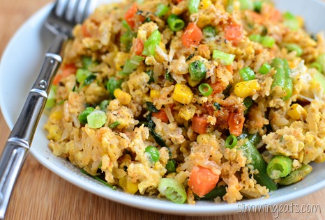 Slimming Eats Crab and Chilli Fried Rice - gluten free, dairy free, Slimming Eats and Weight Watchers friendly