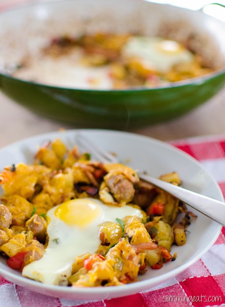 Slimming Eats Breakfast Skillet - Gluten Free, dairy free, paleo, Whole30, Slimming World and Weight Watchers friendly