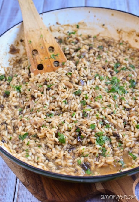 Slimming Eats Mushroom Risotto - gluten free, vegetarian, Slimming Eats and Weight Watchers friendly