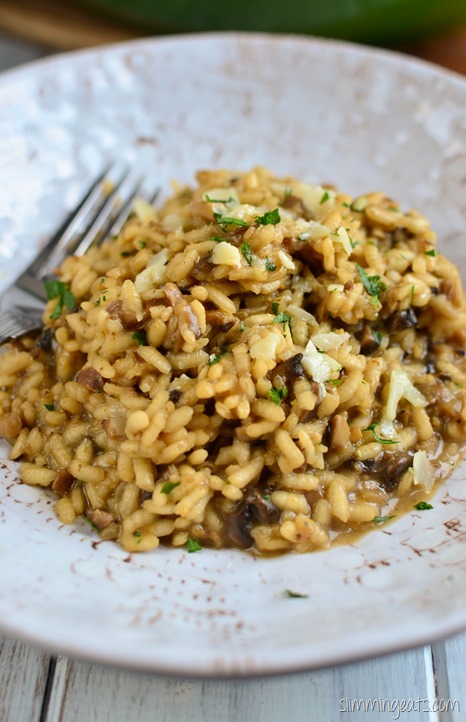Slimming Eats Mushroom Risotto - gluten free, vegetarian, Slimming Eats and Weight Watchers friendly